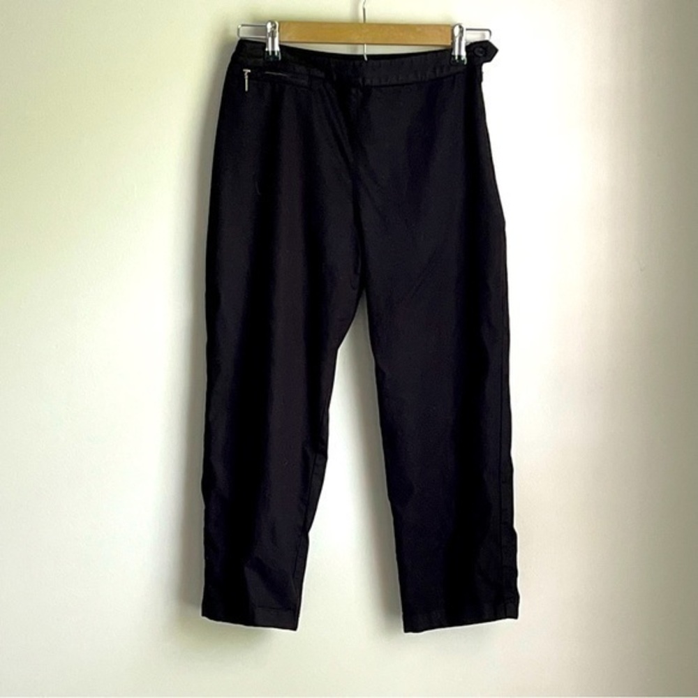 Ann‎ Taylor Stretch Cropped Black Dress Pant